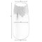 Uniquewise Contemporary Black Table Vase with Dripping Crystal Look and Scalloped Opening Design, 8 Inch QI004358.M - alternate 5